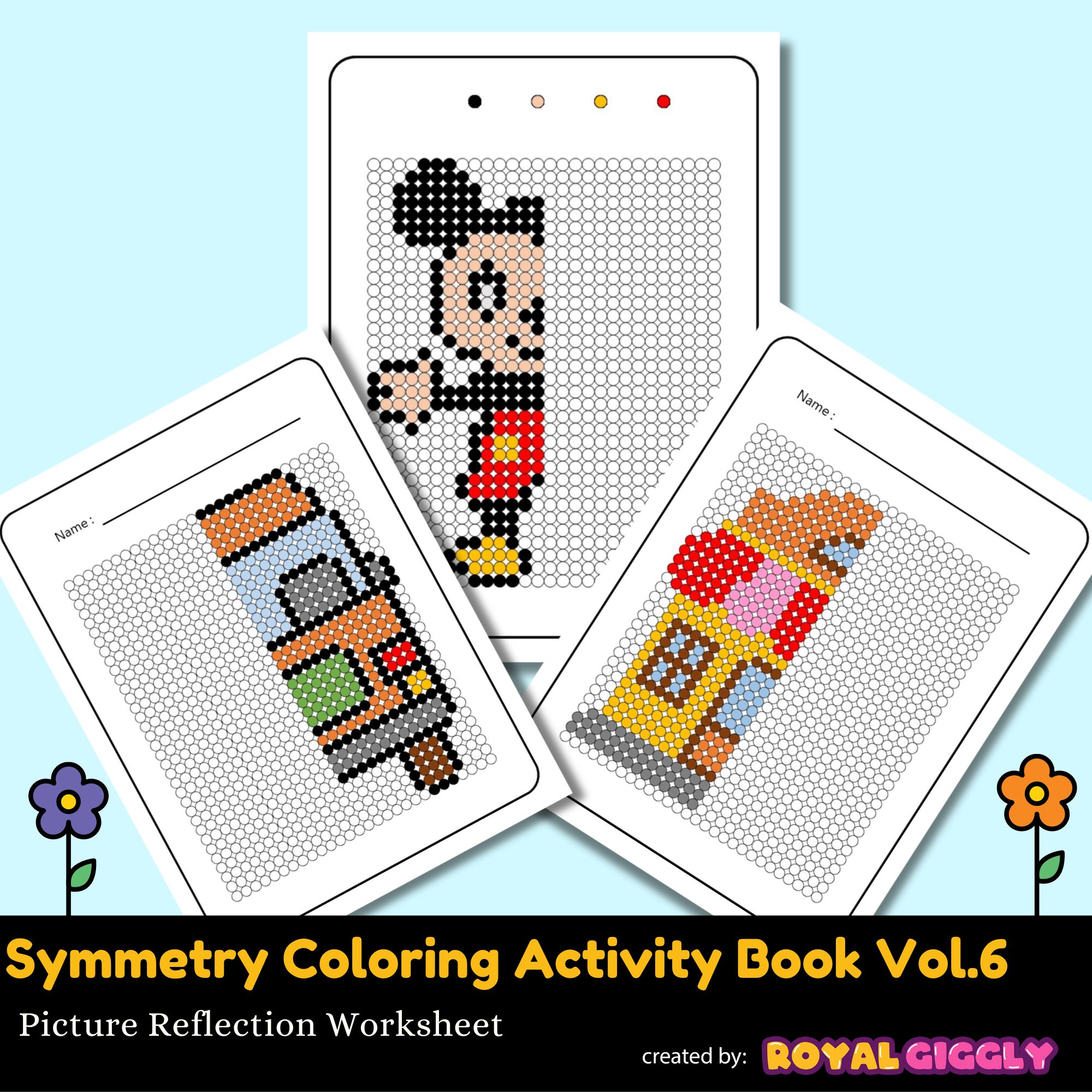 Symmetry Coloring Activity